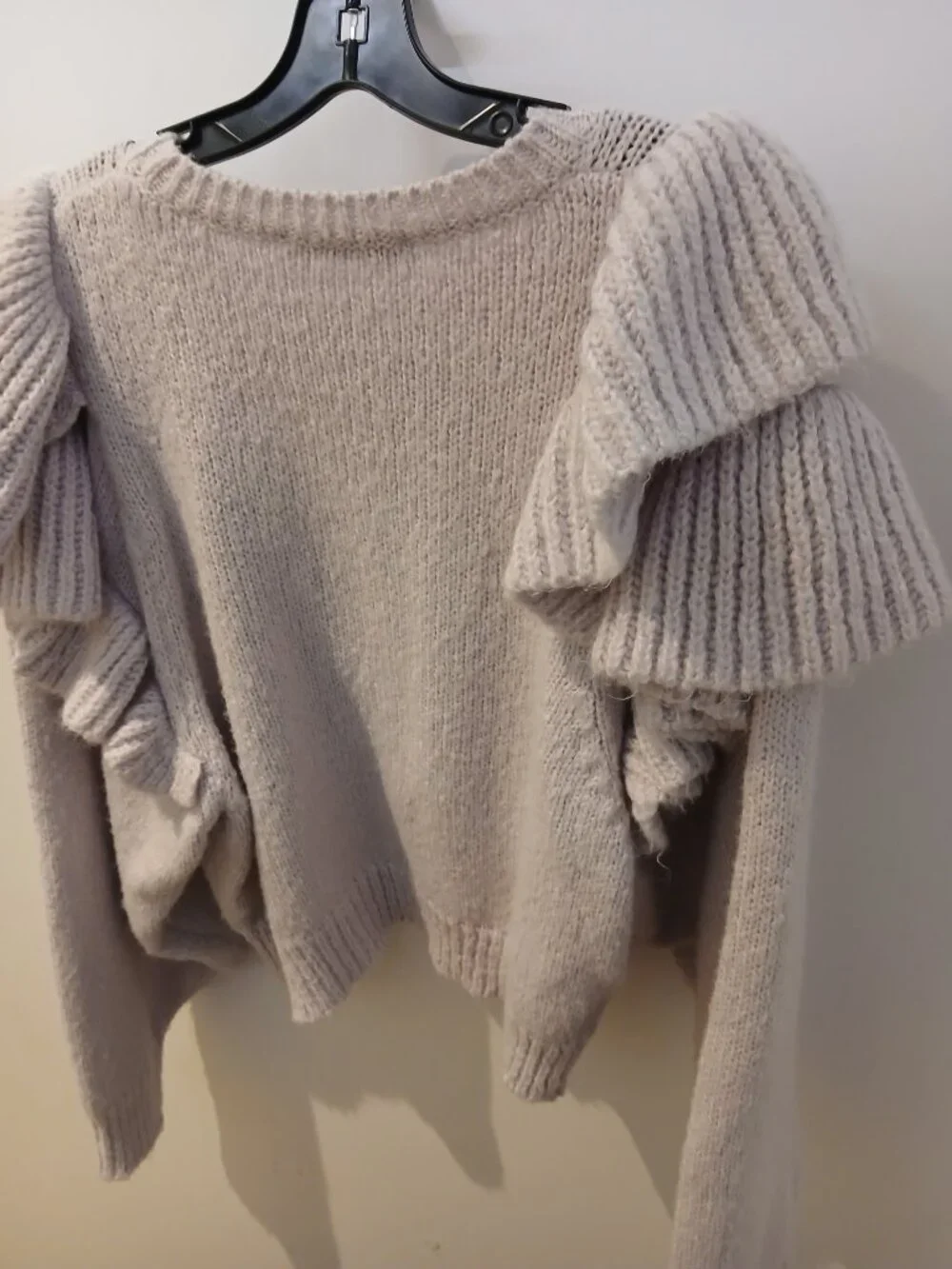ZARA Lilac Ruffle Sweater - Picture 8 of 10